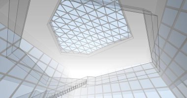 soyut mimari duvar kağıdı konsepti, dijital arkaplan