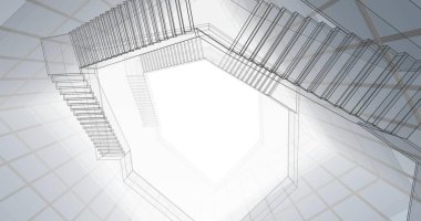 soyut mimari duvar kağıdı konsepti, dijital arkaplan