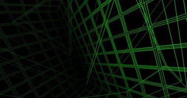 Mimari sanat konseptinde soyut çizgiler, minimum geometrik şekiller. 