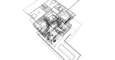 soyut mimari duvar kağıdı, dijital arkaplan