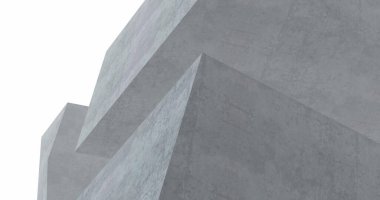 Mimari sanat konseptinde soyut çizgiler, minimum geometrik şekiller. 