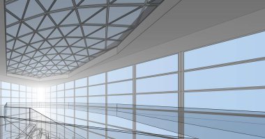 soyut mimari duvar kağıdı konsepti, dijital arkaplan