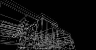 çizgili mimari duvar kağıdı, dijital arkaplan
