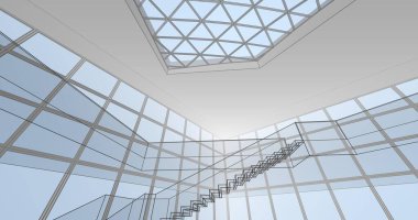 soyut mimari duvar kağıdı konsepti, dijital arkaplan