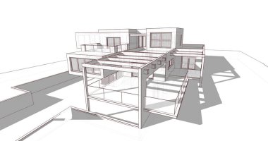 çizgili mimari duvar kağıdı, dijital arkaplan