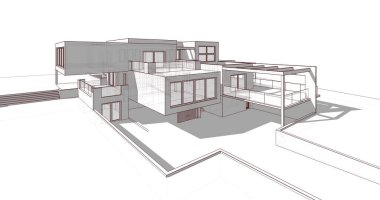 çizgili mimari duvar kağıdı, dijital arkaplan