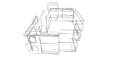 soyut mimari duvar kağıdı, dijital arkaplan