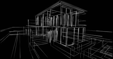 soyut mimari duvar kağıdı, dijital arkaplan