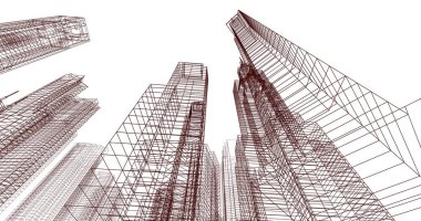 soyut mimari duvar kağıdı, dijital arkaplan