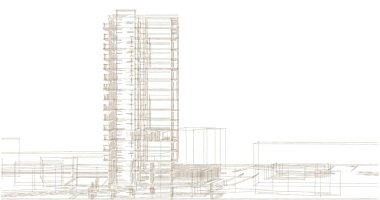 soyut mimari duvar kağıdı, dijital arkaplan