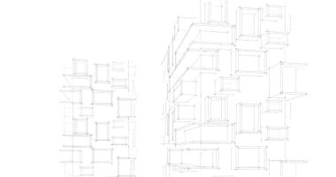 soyut mimari duvar kağıdı, dijital arkaplan