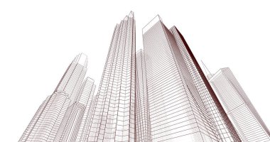 soyut mimari duvar kağıdı, dijital arkaplan