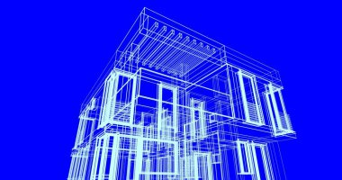çizgili mimari duvar kağıdı, dijital arkaplan