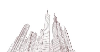 soyut mimari duvar kağıdı, dijital arkaplan