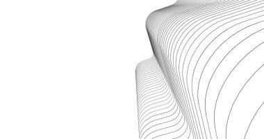 Mimari sanat konseptinde soyut çizgiler, minimum geometrik şekiller. 