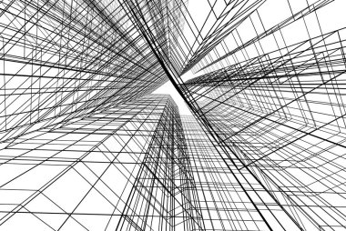 soyut mimari duvar kağıdı tasarımı, dijital konsept arkaplan