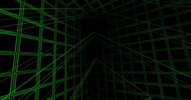 Mimari sanat konseptinde soyut çizgiler, minimum geometrik şekiller. 