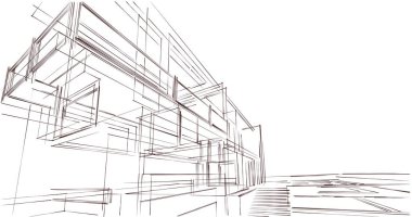 soyut mimari duvar kağıdı, dijital arkaplan