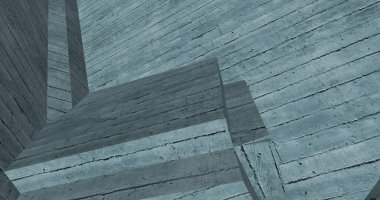 Mimari sanat konseptinde soyut çizgiler, minimum geometrik şekiller. 