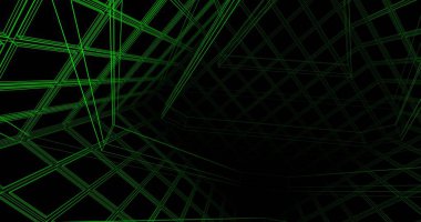 Mimari sanat konseptinde soyut çizgiler, minimum geometrik şekiller. 