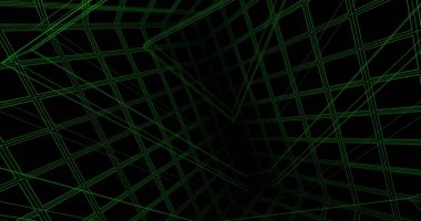 Mimari sanat konseptinde soyut çizgiler, minimum geometrik şekiller. 