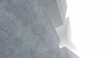 Mimari sanat konseptinde soyut çizgiler, minimum geometrik şekiller. 