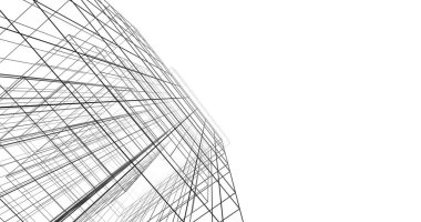 soyut mimari duvar kağıdı tasarımı, dijital konsept arkaplan