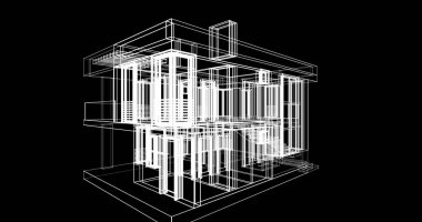 çizgili mimari duvar kağıdı, dijital arkaplan