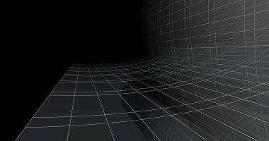 Mimari sanat konseptinde soyut çizgiler, minimum geometrik şekiller. 