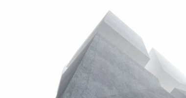 Mimari sanat konseptinde soyut çizgiler, minimum geometrik şekiller. 