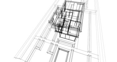 soyut mimari duvar kağıdı, dijital arkaplan