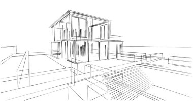 soyut mimari duvar kağıdı, dijital arkaplan