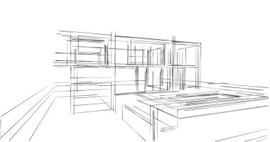 soyut mimari duvar kağıdı, dijital arkaplan