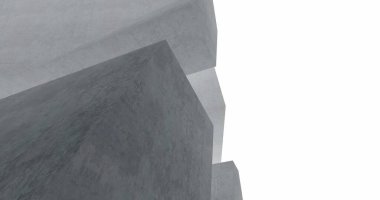 Mimari sanat konseptinde soyut çizgiler, minimum geometrik şekiller. 