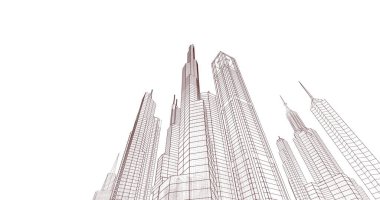 soyut mimari duvar kağıdı, dijital arkaplan