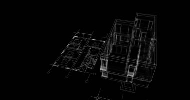 çizgili mimari duvar kağıdı, dijital arkaplan