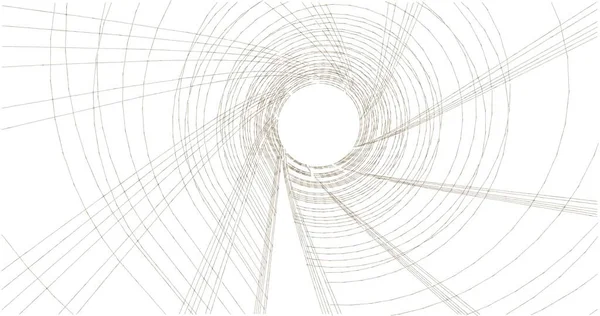 Mimari sanat konseptinde soyut çizgiler, minimum geometrik şekiller. 