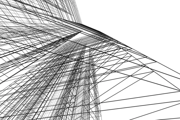Abstrakcyjny Projekt Tapety Architektonicznej Cyfrowe Tło Koncepcyjne — Zdjęcie stockowe