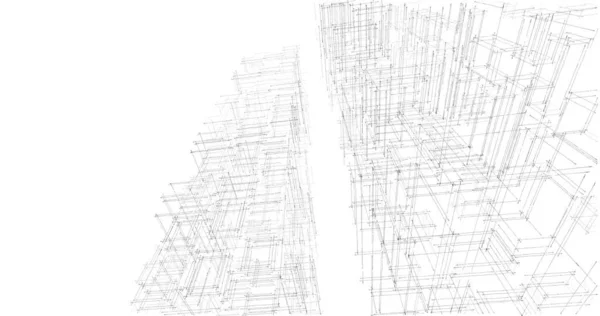 Abstrakcyjna Tapeta Architektoniczna Tło Cyfrowe — Zdjęcie stockowe