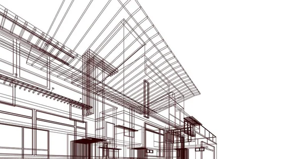 Çizgili Mimari Duvar Kağıdı Dijital Arkaplan — Stok fotoğraf
