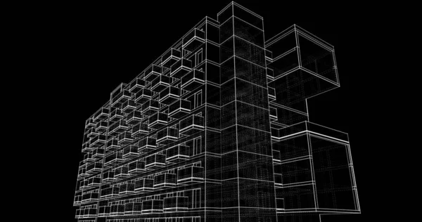 Fondo Pantalla Arquitectónica Abstracta Fondo Digital — Foto de Stock