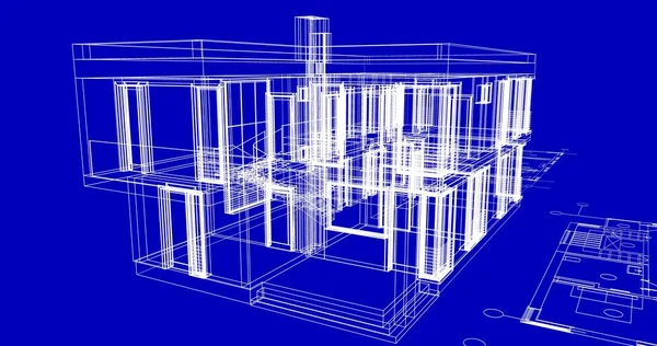 Ausgekleidete Architektonische Tapete Digitaler Hintergrund — Stockfoto