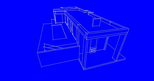 Wyłożona Tapeta Architektoniczna Tło Cyfrowe — Zdjęcie stockowe