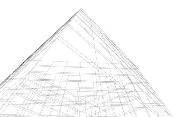 Abstrakcyjny Projekt Tapety Architektonicznej Cyfrowe Tło Koncepcyjne — Zdjęcie stockowe