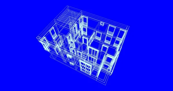 Wyłożona Tapeta Architektoniczna Tło Cyfrowe — Zdjęcie stockowe