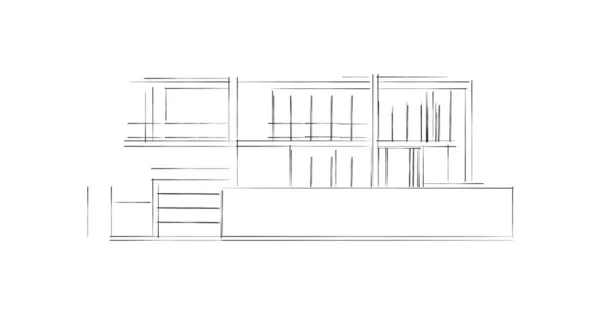 Abstrakcyjna Tapeta Architektoniczna Tło Cyfrowe — Zdjęcie stockowe