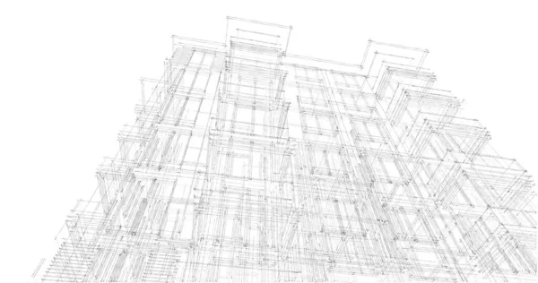 建筑墙纸摘要 数码背景 — 图库照片