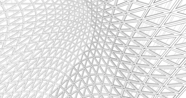 Mimari sanat konseptinde soyut çizgiler, minimum geometrik şekiller. 