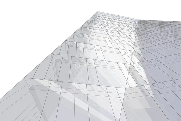 Mimari sanat konseptinde soyut çizgiler, minimum geometrik şekiller. 