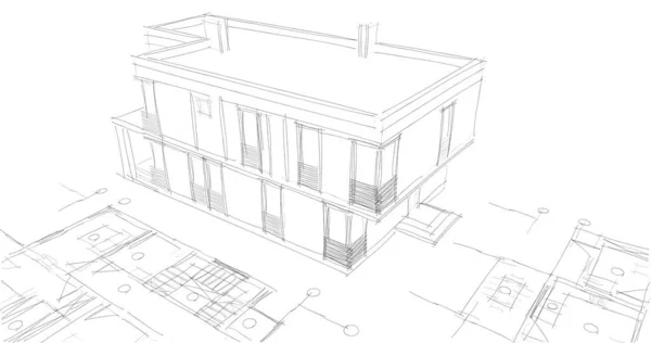 Çizgili Mimari Duvar Kağıdı Dijital Arkaplan — Stok fotoğraf